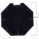 Topo octognal 60 mm com pivot de 12 mm para estores comando fita cardans e motores